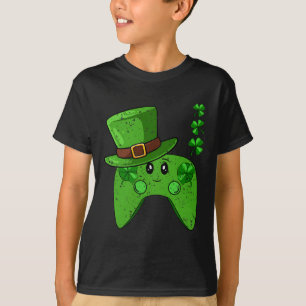 Controller Kleeblatt St Patricks Day Gaming Gamer T-Shirt