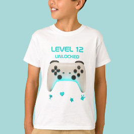 Controller Level Up Unlock Gamer Birthday Party T-Shirt