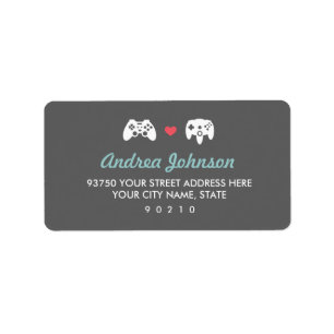 Controller-Liebe Adressaufkleber