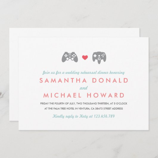 Controller-Liebe-Probe Einladung (Vorne/Hinten)