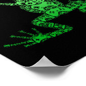 Controller Men Boys Kids Teens - Video Gamer Frosc Poster (Ecke)