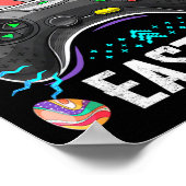 Controller mit sonnigen Ohren Funny Easter Video G Poster (Ecke)