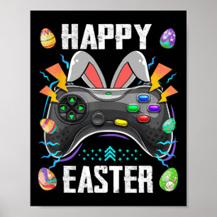 Controller mit sonnigen Ohren Funny Easter Video G Poster
