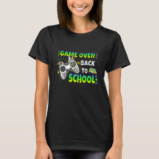 Controller Spiel vorbei Zurück zur Schule Gaming J T-Shirt