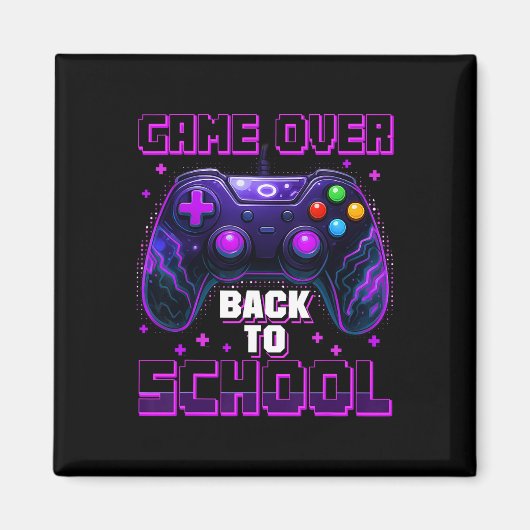 Controller-Spiel zurück zum ersten Schultag Magnet (Vorne)