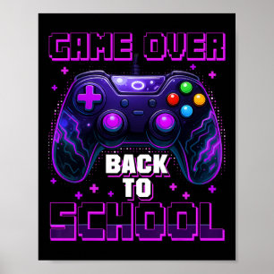 Controller-Spiel zurück zum ersten Schultag Poster