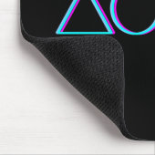 Controller-Tasten Neon-Glitch-Art Gamer Mousepad (Ecke)