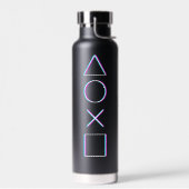 Controller-Tasten Neon-Glitch-Art Gamer Trinkflasche (Links)
