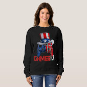Controller Uncle Sam Video Game Gamerica US Flag 4 Sweatshirt (Vorne ganz)