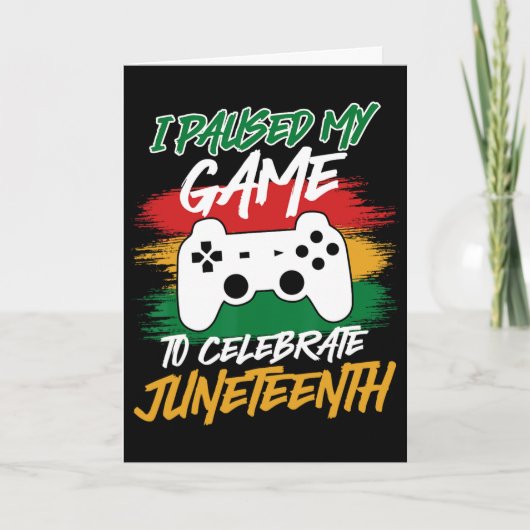 Controller Videospielkonsole pausierte mein Spiel Karte (Vorderseite)