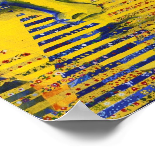 Conundrum II - Golden & Sapphire Goddess Poster (Ecke)