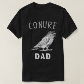 Conure Dad Green Cheek Conure Parrot Bird Papa T-Shirt (Design vorne)