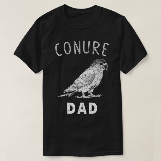Conure Dad Green Cheek Conure Parrot Bird Papa T-Shirt (Design vorne)