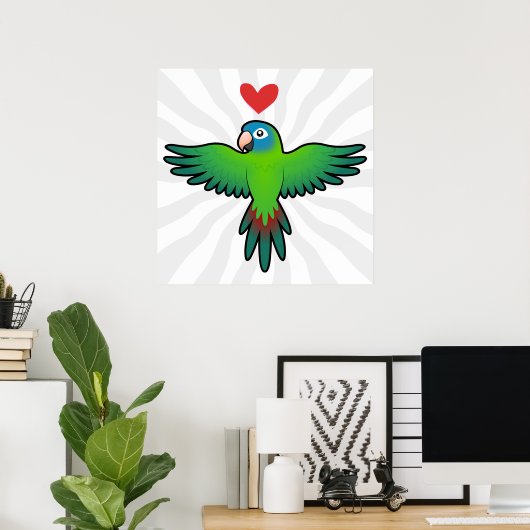 Conure / Lorikeet / Parrot Liebe Poster (Heimbüro)