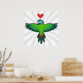 Conure / Lorikeet / Parrot Liebe Poster (Küche)