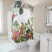 Conure Macaw-Papageien-Vogel-tropischer Duschvorhang (Beispiel)