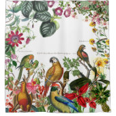 Conure Macaw-Papageien-Vogel-tropischer Duschvorhang (Vorderseite)