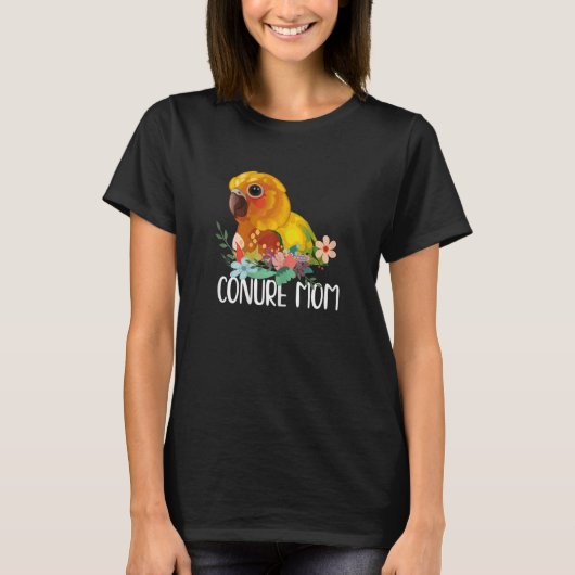 Conure Mama Parrot Budgie Niedlich Bird Meme T-Shirt (Vorderseite)