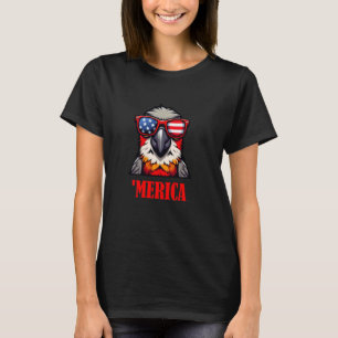 Conure Merica 4. Juli US Flag Patriotic T-Shirt