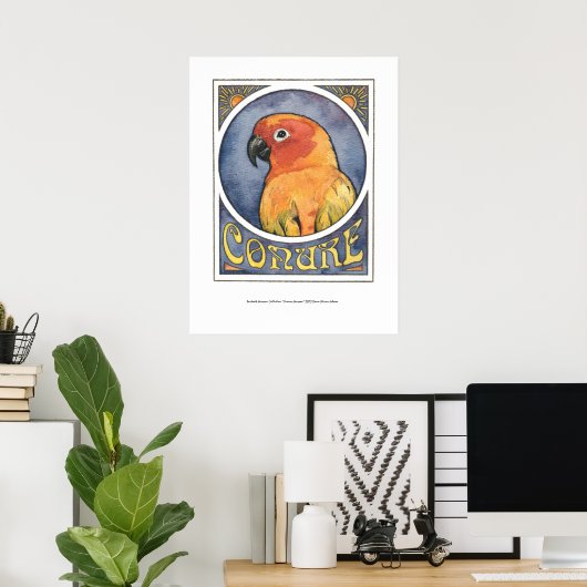 Conure Nouveau Poster (Heimbüro)