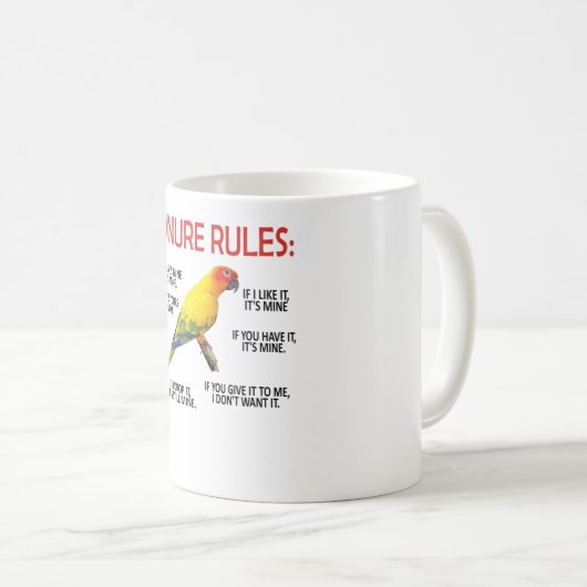 Conure Owner Conure Lover Parrot Bird Sun Conture Kaffeetasse (VorderseiteRechts)