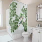 Conure Papageien-Vogel-Palme-Wedel-Duschvorhang Duschvorhang (Beispiel)