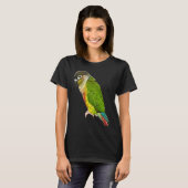 Conure Parrot Bird Green cheek Love for birds T-Shirt (Vorne ganz)
