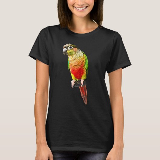Conure Parrot Bird Green cheek Love for birds T-Shirt (Vorderseite)