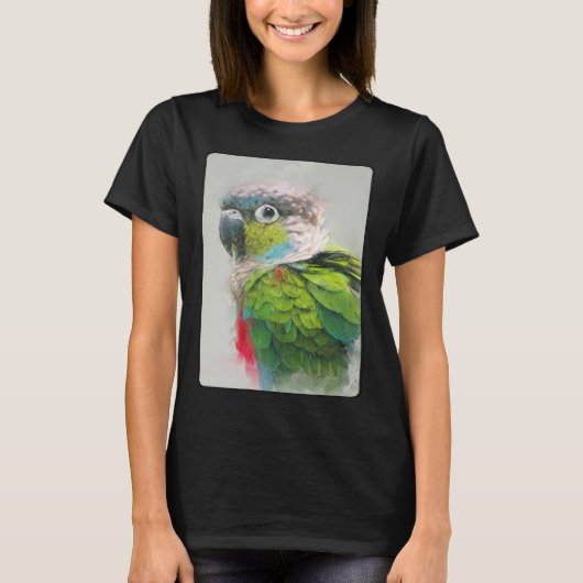Conure Portrait 16 Animal Bird Parrot Wildlife T-Shirt (Vorderseite)