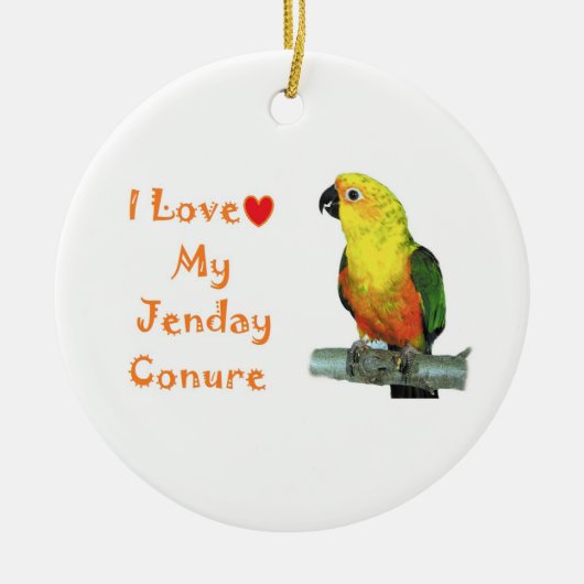 Conure Verzierung Keramik Ornament (Vorne)