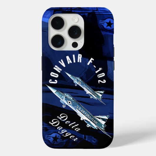 Convair F102 USAF Kampterjet Handy Gehäuse Case-Mate iPhone Hülle (Rückseite)