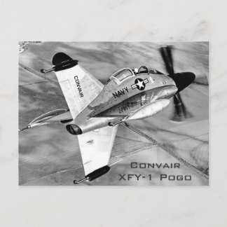 Convair XFY-1 Pogo VTOL Aircraft Postkarte