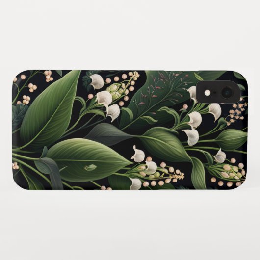 Convallaria Lilies of the Valley Flowers AI Art Case-Mate iPhone Hülle (Rückseite (Horizontal))