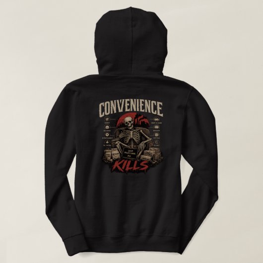 Convenience Kills Hoodie (Design Rückseite)
