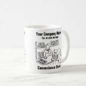 Convenience Store Cartoon Kaffeetasse (VorderseiteRechts)