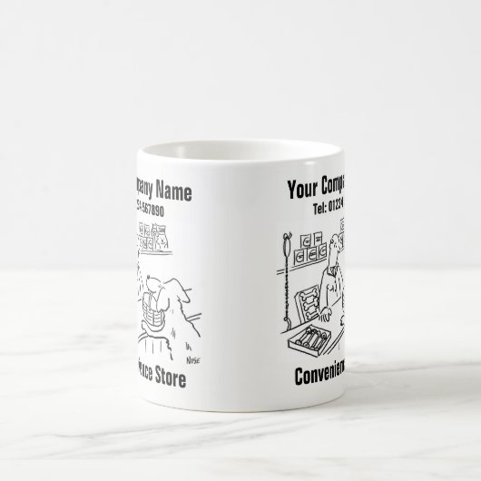 Convenience Store Cartoon Kaffeetasse (Mittel)