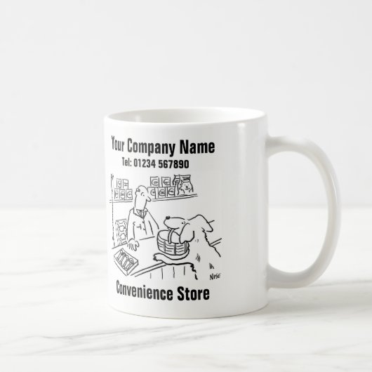 Convenience Store Cartoon Kaffeetasse (Rechts)