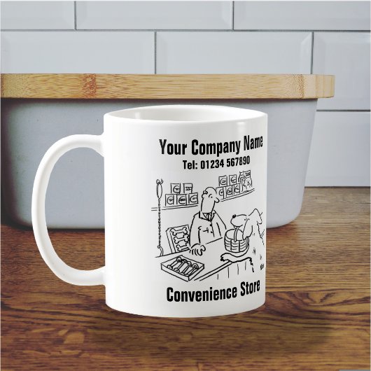 Convenience Store Cartoon Kaffeetasse