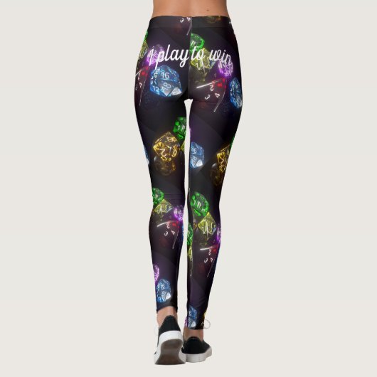 Convention Gaming Dice Komfortable "Play to win" Leggings (Rückseite)