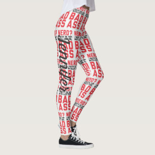 Convention Gaming Name Nerd Sassy Pants Leggings