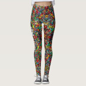 Convention Gaming Würfel Komfortable Leggings (Vorderseite)