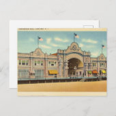 Convention Hall, Kap Mai, New Jersey Postkarte (Vorne/Hinten)