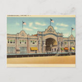 Convention Hall, Kap Mai, New Jersey Postkarte (Vorderseite)