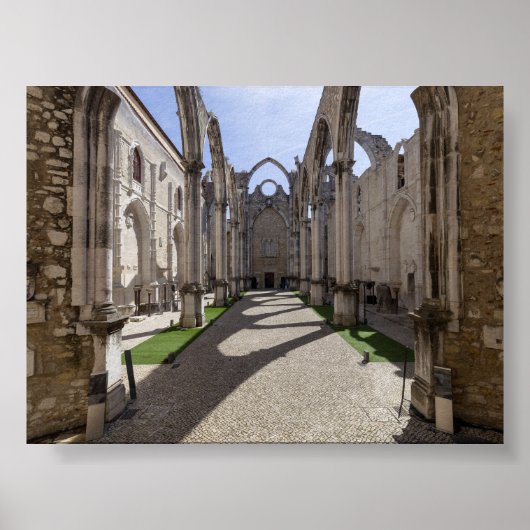 Convento do Carmo in Lisbon Poster (Vorne)