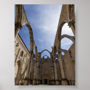 Convento do Carmo in Lissabon Poster