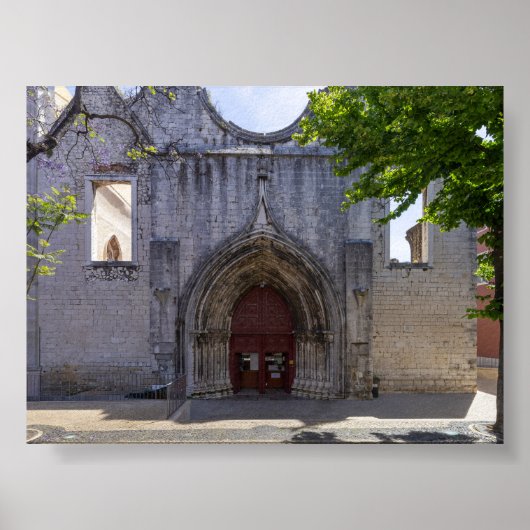 Convento do Carmo in Lissabon Poster (Vorne)