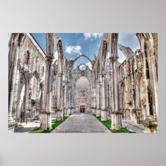 Convento do Carmo, Lissabon Poster (Vorne)