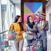 "Converge" Wandteppich