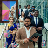 "Converge" Wandteppich