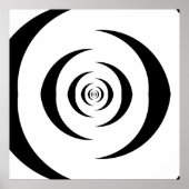 Converged Opposing Logarithmic Spirals var 2 Poster (Vorne)